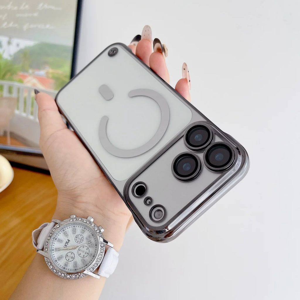 Slim Glass Magnetic Case For iPhone