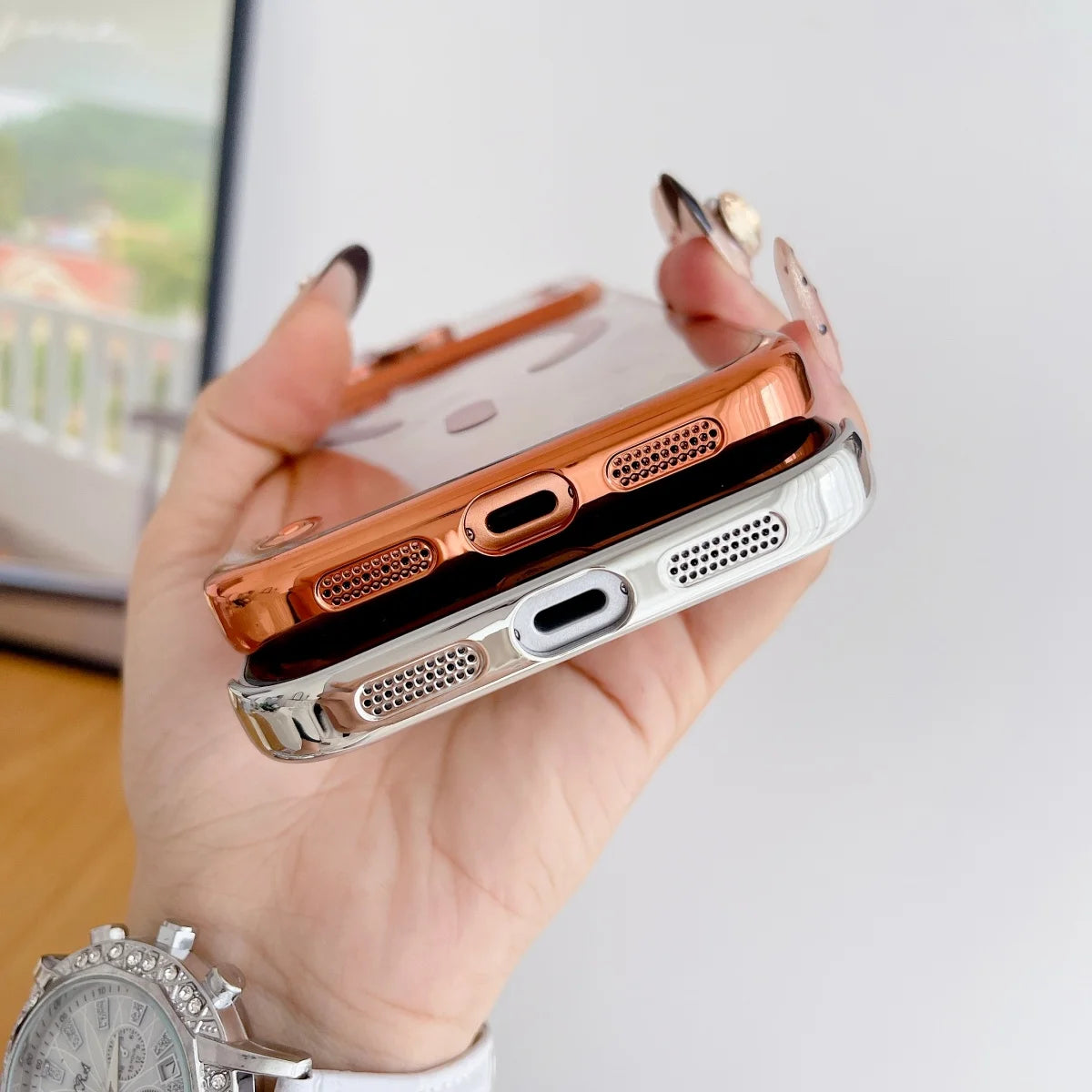 Slim Glass Magnetic Case For iPhone