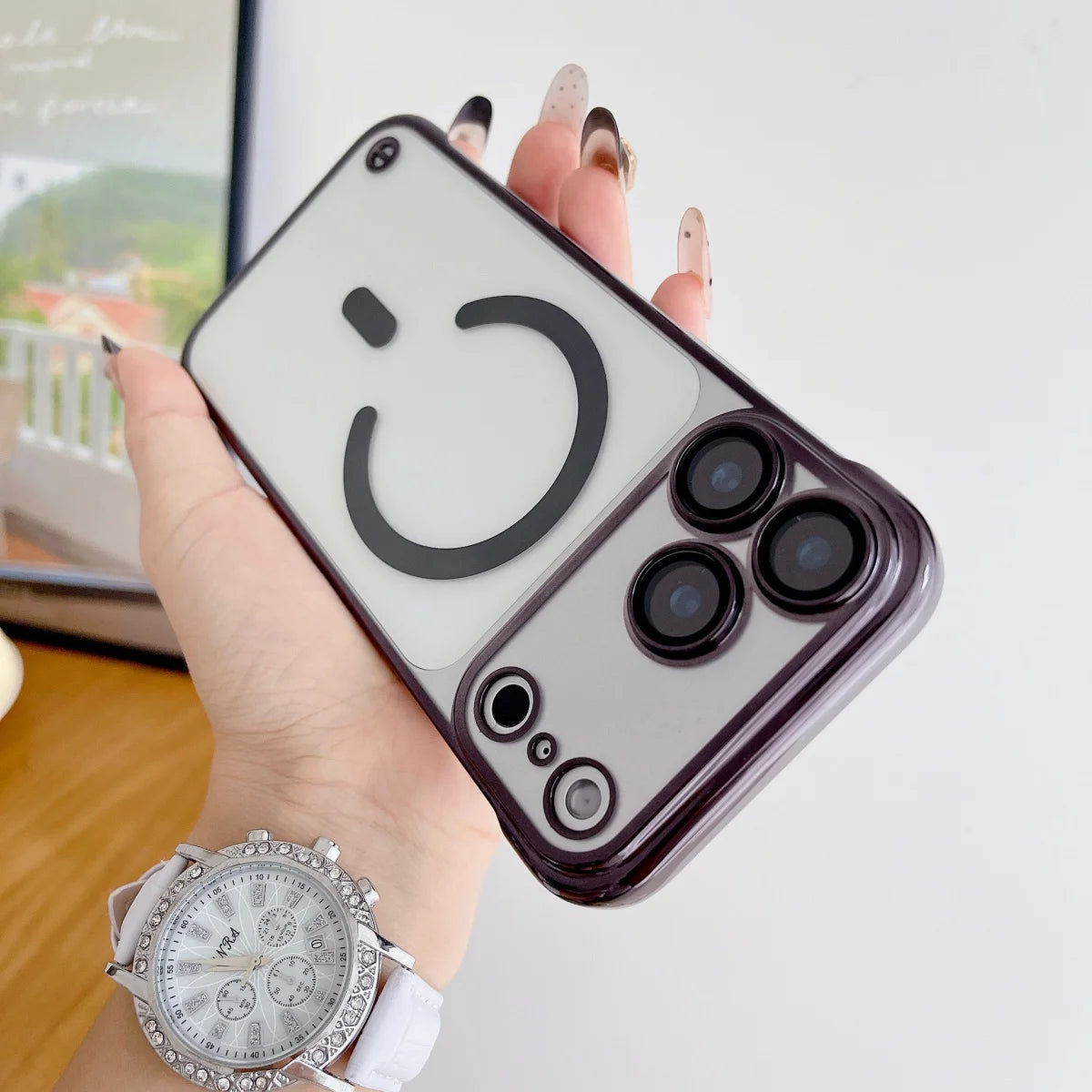 Slim Glass Magnetic Case For iPhone