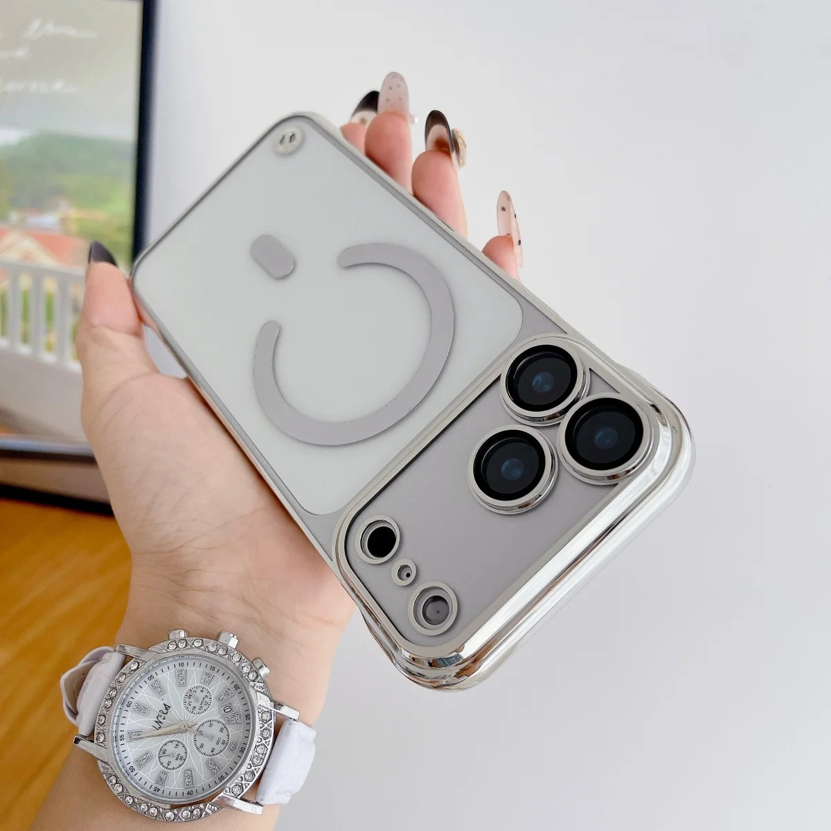 Slim Glass Magnetic Case For iPhone