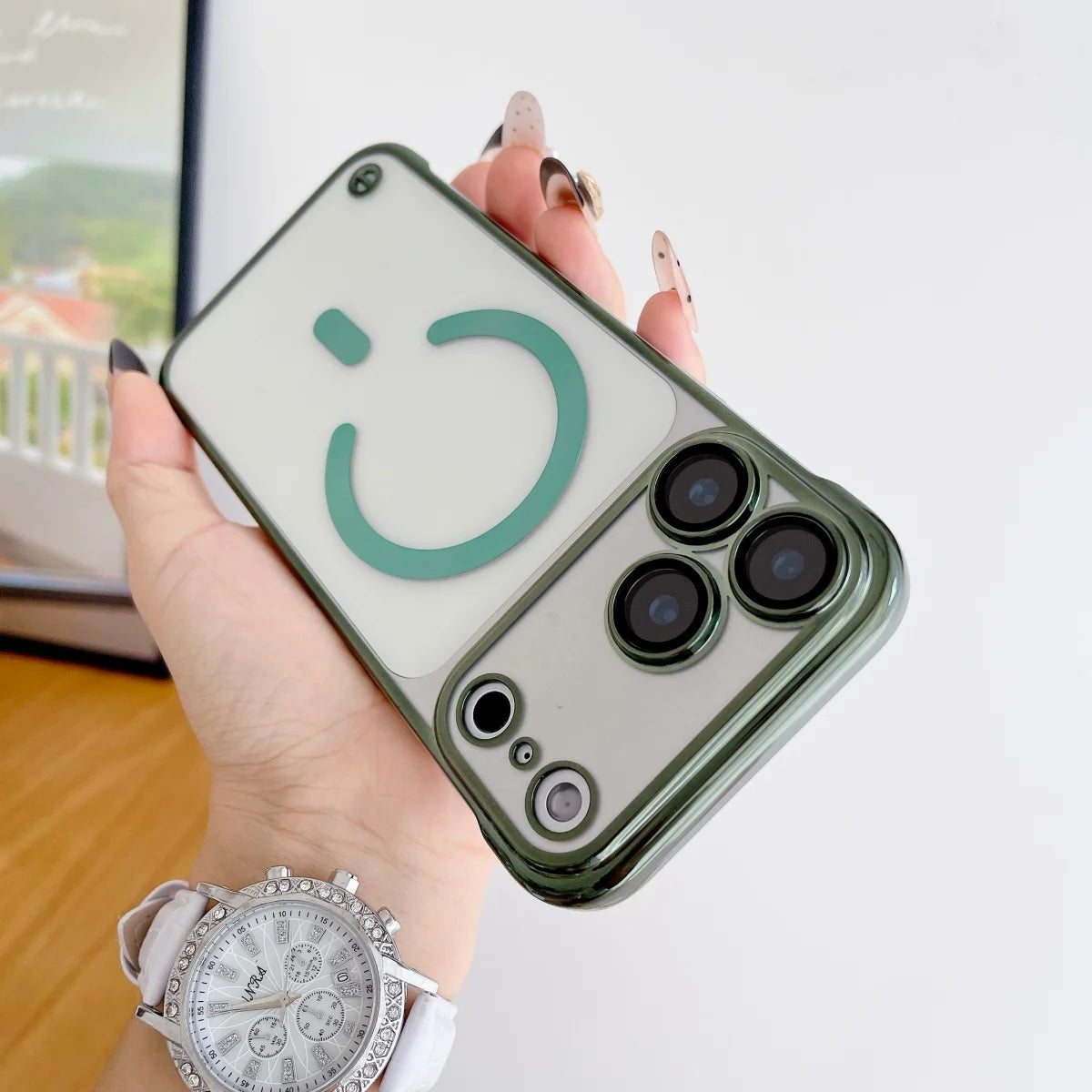 Slim Glass Magnetic Case For iPhone