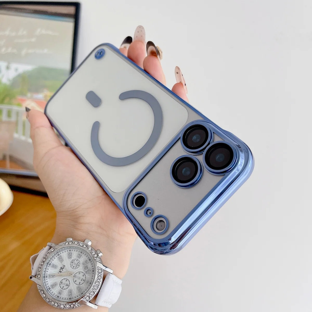 Slim Glass Magnetic Case For iPhone