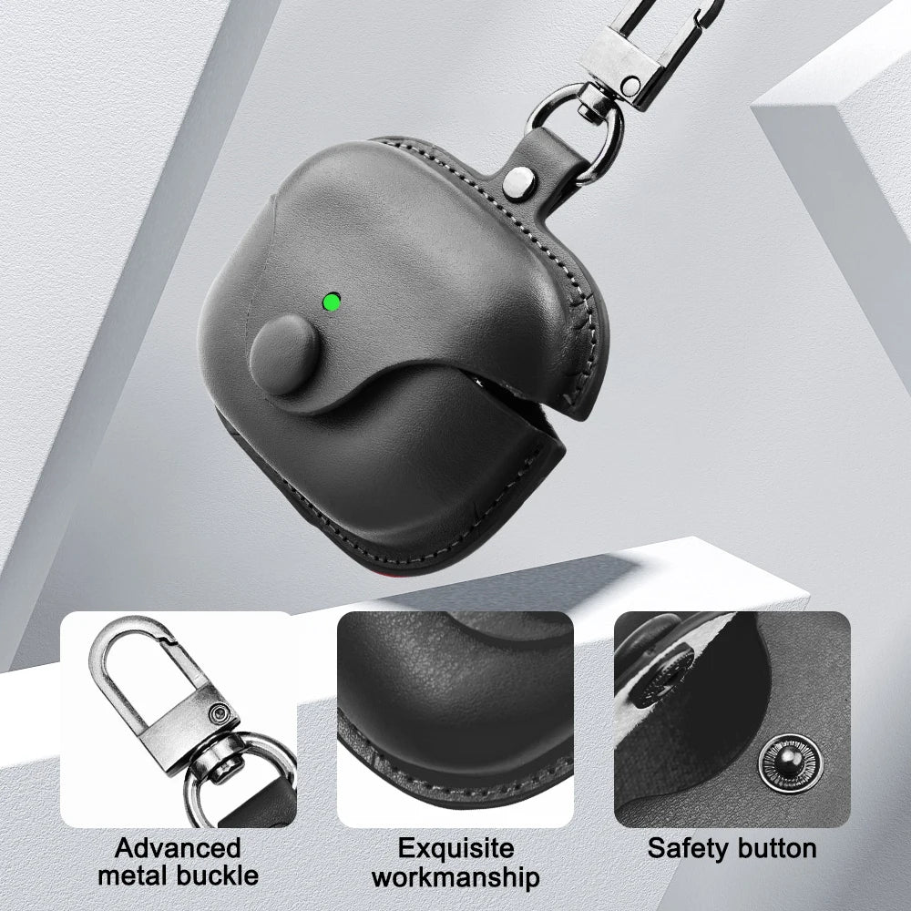 Luxury Shockproof Leather AirPods Case