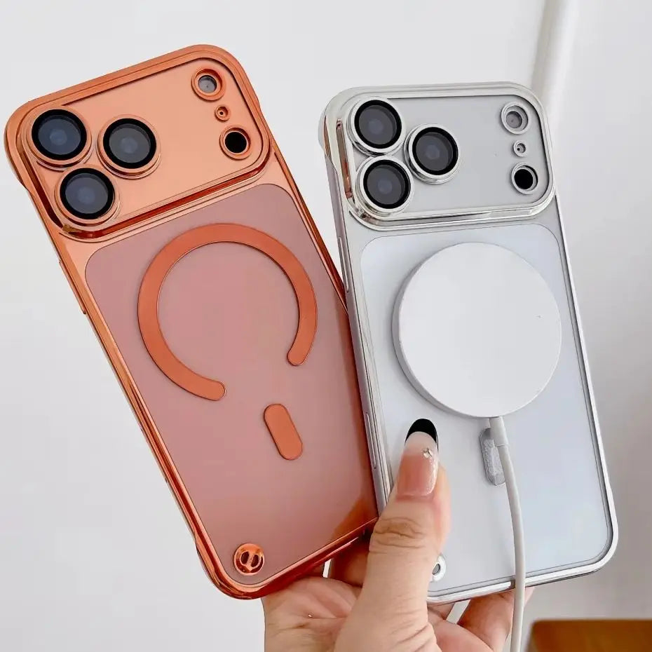 Slim Glass Magnetic Case For iPhone