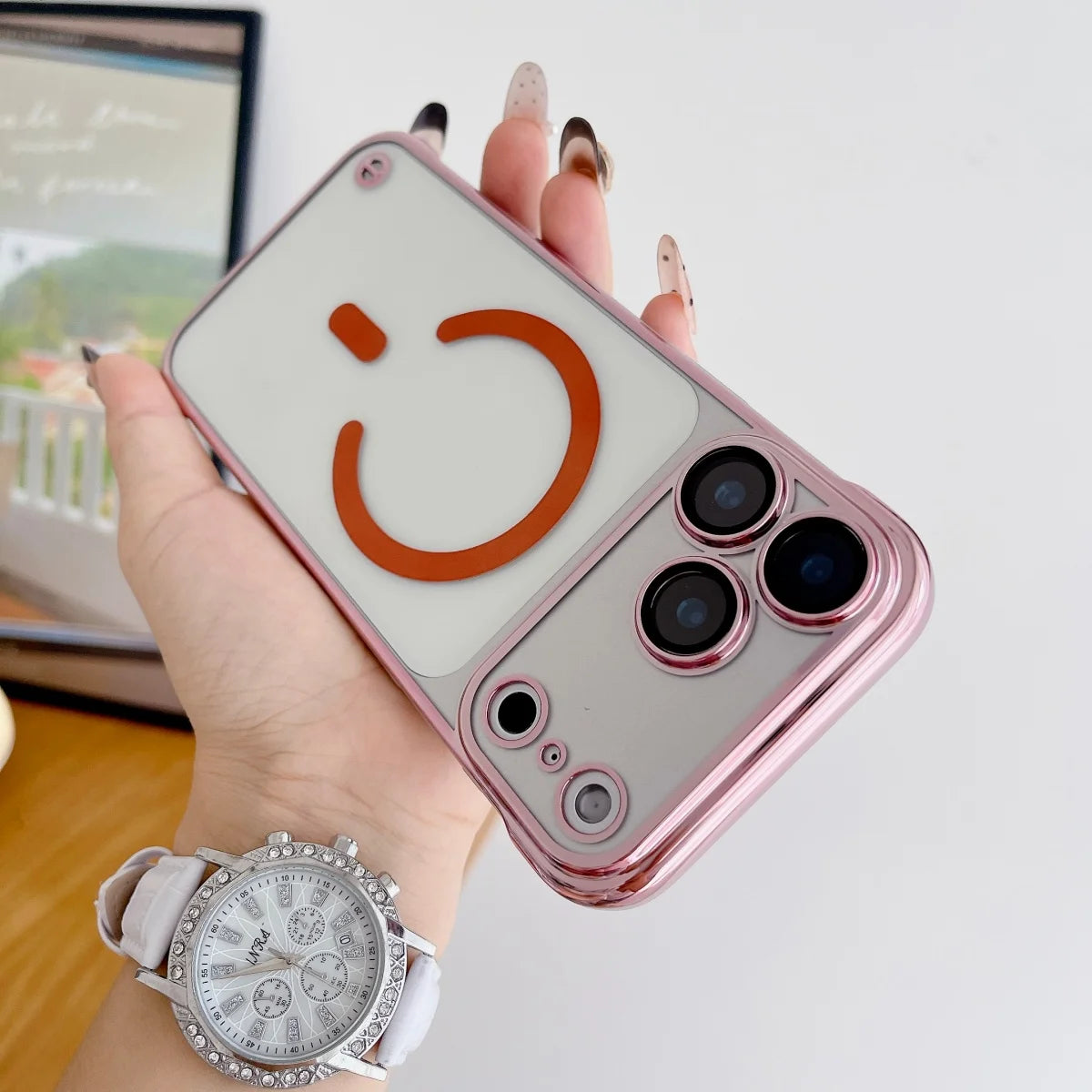 Slim Glass Magnetic Case For iPhone