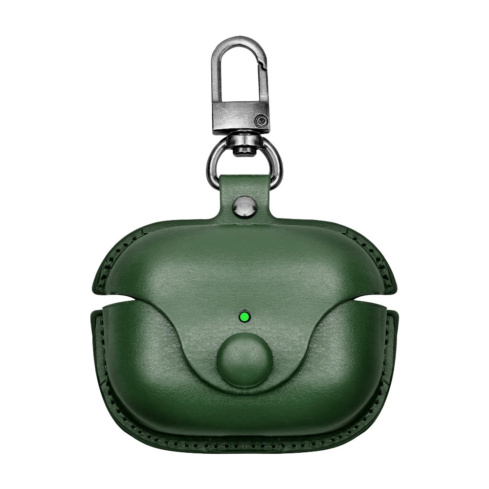 Luxury Shockproof Leather AirPods Case