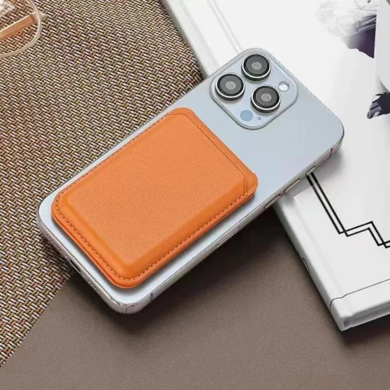 Magnetic Leather Wallet For iPhone