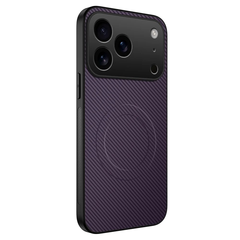 Leather Carbon Fiber Case for iPhone